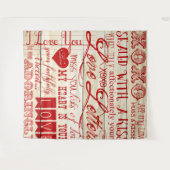 バレンタインデーの写真背景タペストリー タペストリー (正面(横))