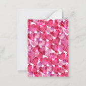 バレンタインデーの写真華やかな金ゴールド教室 ノートカード (裏面)