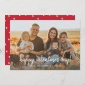 バレンタインデーの写真 | エレガントでスタイリッシュなスクリプト シーズンカード (正面/裏面)