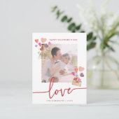 バレンタインデーの写真 シーズンポストカード (スタンド正面)