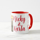 バレンタインデーの写真 マグカップ (正面右)