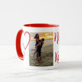 バレンタインデーの写真 マグカップ (正面左)