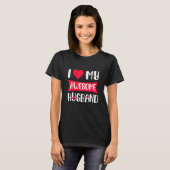 バレンタインデーの出会いカップル夫を愛するR Tシャツ (正面フル)