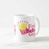 バレンタインデーの前にポテト コーヒーマグカップ (正面右)