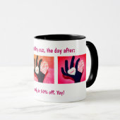 バレンタインデーの割引キャンデーのマグの後のAJ日 マグカップ (正面右)