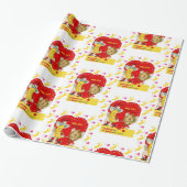 バレンタインデーの包装紙 ヴィンテージ バナナ ラッピングペーパー (アンロールド)