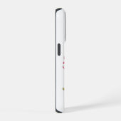 バレンタインデーの可愛いうさぎ iPhoneケース (右側面)