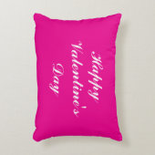 バレンタインデーの台本ロマンチックなホットピンクかわいい2025 アクセントクッション (正面(垂直))