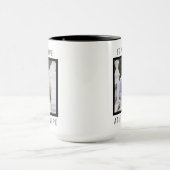 バレンタインデーの名入れテキストとカスタムフォト マグカップ (中央)