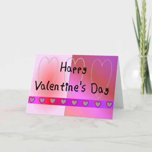 バレンタインデーの名刺(平均) シーズンカード (正面)