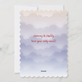 バレンタインデーの喜びの包み シーズンカード (裏面)