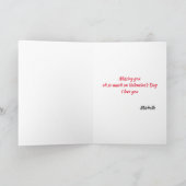 バレンタインデーの壊れたハートマンカラー シーズンカード (内部)