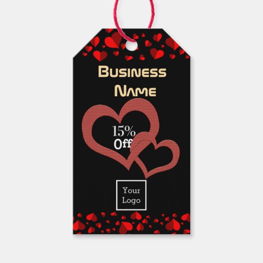 バレンタインデーの売上 ギフトタグ (正面)