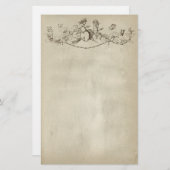 バレンタインデーの天使の文房具の紙 便箋 (正面/裏面)