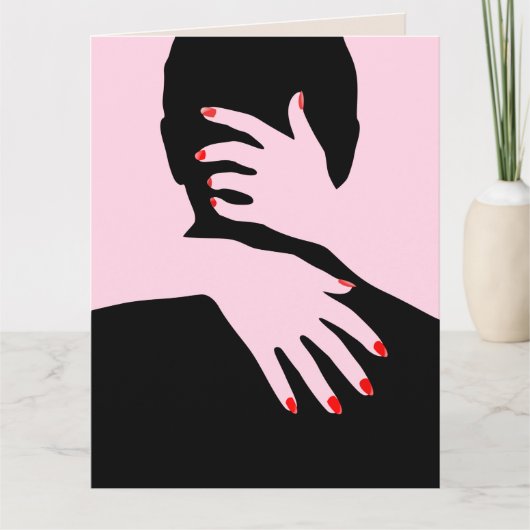 バレンタインデーの夫へ 愛してるよ 特大カード カード (正面)