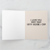 バレンタインデーの夫へ 愛してる ビッグカード カード (内部)