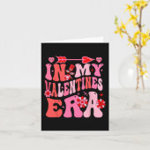 バレンタインデーの女の子たち 私のバレンタイン時代に カード (黄色い花)