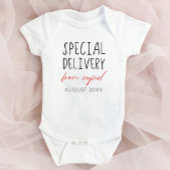 バレンタインデーの妊娠告知 ベビーボディスーツ