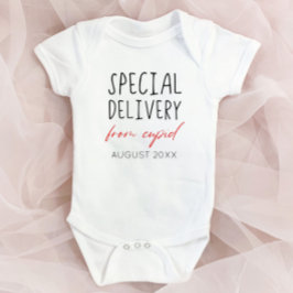 バレンタインデーの妊娠告知 ベビーボディスーツ