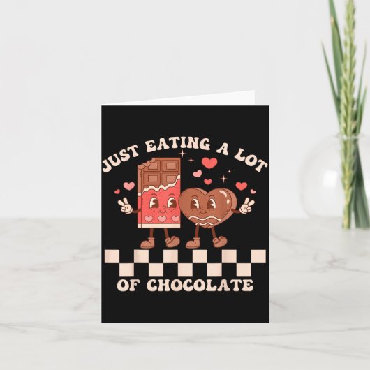 バレンタインデーの妊娠発表お揃いカップル カード (正面)