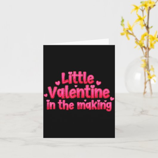 バレンタインデーの妊娠発表 リトルバレン カード (黄色い花)