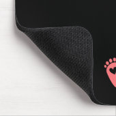 バレンタインデーの妊婦発表Tシャツ レディース マウスパッド (コーナー)