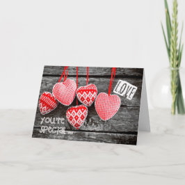 バレンタインデーの妻のために。クラフトハート シーズンカード