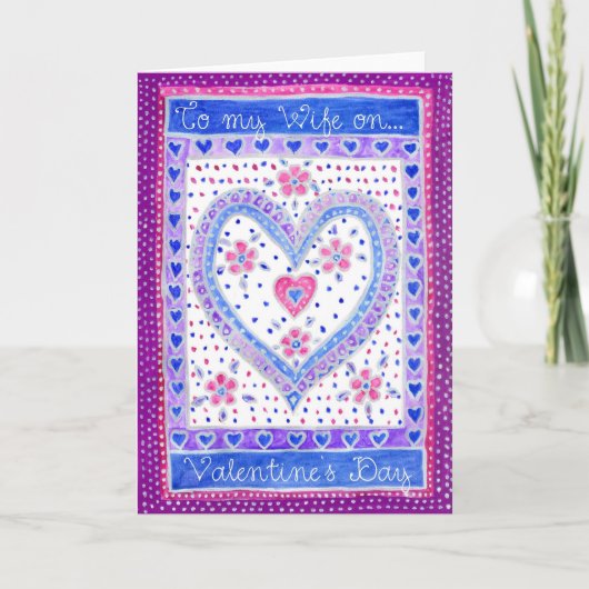 バレンタインデーの妻カード シーズンカード (正面)