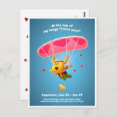 バレンタインデーの山羊座 ポストカード (正面/裏面)