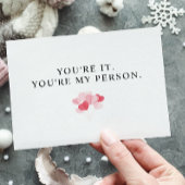 バレンタインデーの彼氏カード。永遠に私のカード。 サンキューカード