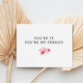 バレンタインデーの彼氏カード。永遠に私のカード。 サンキューカード