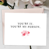 バレンタインデーの彼氏カード。永遠に私のカード。 サンキューカード