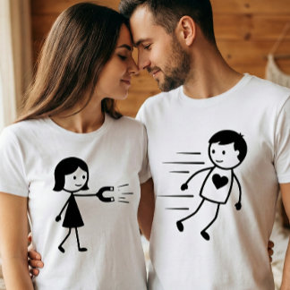 バレンタインデーの彼氏彼女ギフトにぴったりな面白いデザイン Tシャツ