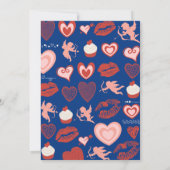 バレンタインデーの性別が彼または彼女の青を明らかにする 招待状 (裏面)