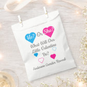 バレンタインデーの性別を表示 フェイバーバッグ (クリップ留めされた状態)