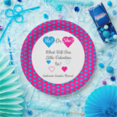 バレンタインデーの性別を表示 ペーパープレート (パーティー)