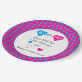 バレンタインデーの性別を表示 ペーパープレート (アングル)