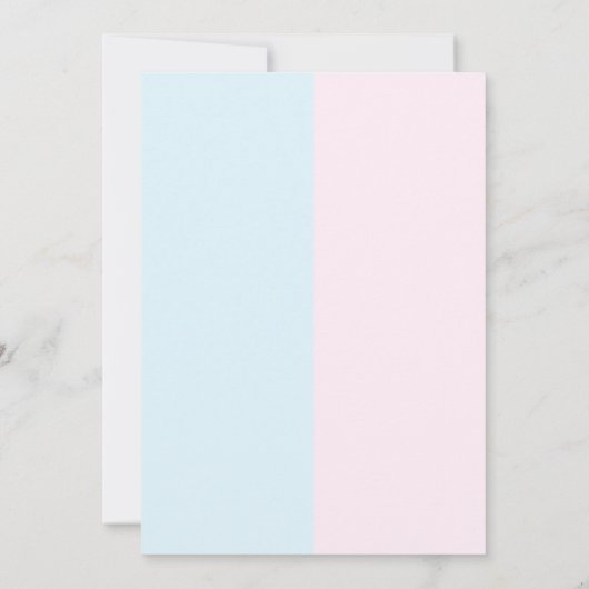 バレンタインデーの性別を表示 招待状 (裏面)