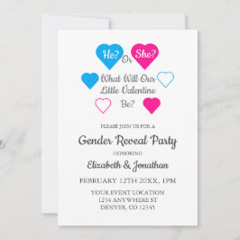 バレンタインデーの性別を表示 招待状