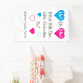 バレンタインデーの性別を表示 横断幕 (インサイチュ)