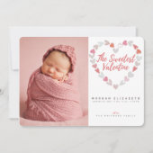 バレンタインデーの恋人への贈り物 案内状 (正面)