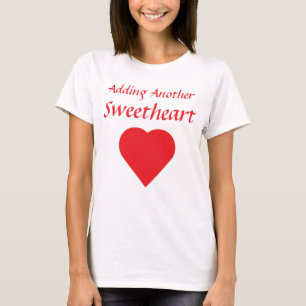 バレンタインデーの恋人を追加する Tシャツ