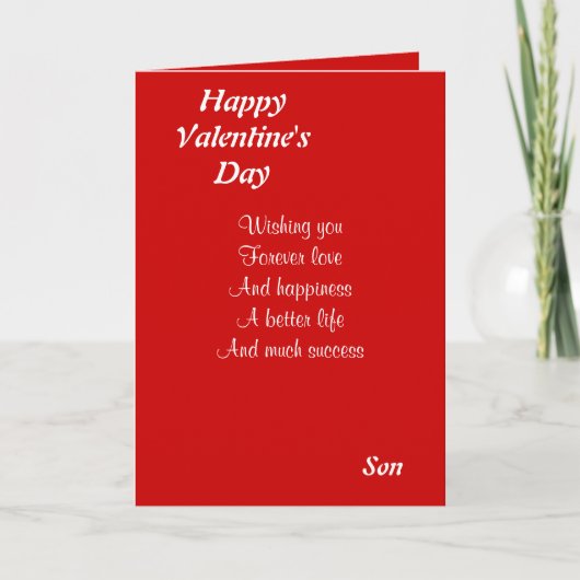 バレンタインデーの息子 シーズンカード (正面)