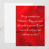 バレンタインデーの愛する人へ シーズンカード (正面/裏面)