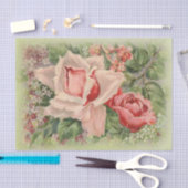 バレンタインデーの愛する人へ フローラル ヴィクトリアン 薄葉紙 (クラフト)