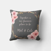 バレンタインデーの愛のカスタム写真 クッション (裏面)