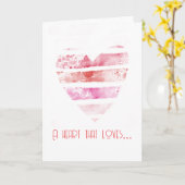 バレンタインデーの愛のカード カード (黄色い花)