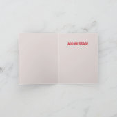 バレンタインデーの愛のグリーティングカード カード (内部)