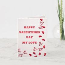 バレンタインデーの愛のグリーティングカード