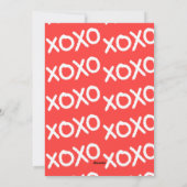 バレンタインデーの愛のハートをカスタマイズ シーズンカード (裏面)